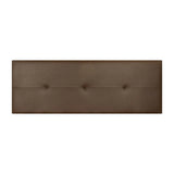 Custom Made Faux Leather Headboard Model Caribe 2 by Fisio Dreams, designed in Azahar color with MDF material, CE certified, easy to clean and includes hardware, perfect for modern beds.