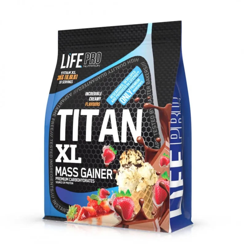 Life pro titan 3 kg - gluten-free weight increase supplement for muscle gain