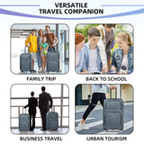 S7 star set of 2 travel suitcases, 18/20 inch, medium and carry-on with a toiletry bag, silent spinner wheels, combination locks, hand luggage, trolleys, large suitcase, carry-on suitcases, various colors available