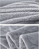 Velvet shearling blanket with thick lambskin look, 100% polyester, modern style in 6 colors and 3 sizes - sofa blankets, fleece, flannel - winter, warm and thick nap - ultra-soft double layer. Shipping from Spain