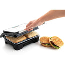 Dcook grill double steel plate 850w, small appliance, electric toaster, electric sandwich maker, electric grill for toast, non-stick, non-slip, cold touch handle, get easy breakfast