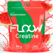 Floow - creatine monohydrate watermelon flavor - 306g (90 servings) - pure creatine powder without sugar or maltodextrin - micronized creatine 200 mesh - sports supplement for muscle mass