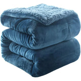 Velvet shearling blanket with thick lambskin look, 100% polyester, modern style in 6 colors and 3 sizes - sofa blankets, fleece, flannel - winter, warm and thick nap - ultra-soft double layer. Shipping from Spain