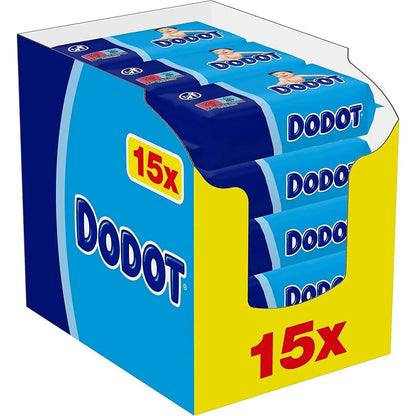 Dodot baby wipes, 960 wipes, 15 packs (15x64), cleansing and hydration with each pass