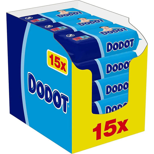Dodot baby wipes, 960 wipes, 15 packs (15x64), cleansing and hydration with each pass