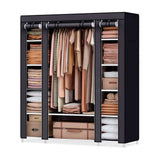 Nyana Home Fabric Dressing Cabinet 170x150x45cm, 3 doors, 11 holes, 1 wardrobe