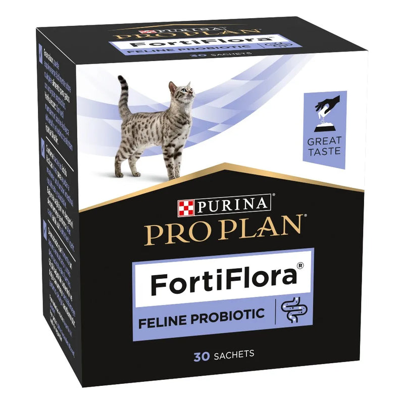 Probiotic fortiflora de purina pro plan for cats - veterinary food for cats (30 sachets 1gr)