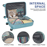 S7 STAR 2-Piece Trolley Suitcase Set, Lightweight PC Shell, Silent 360° Spinner Wheels, Telescopic Handle with 3 Heights, Durable and Scratch Resistant for Travel, Cabin and Medium Sizes with Polyester Lining.