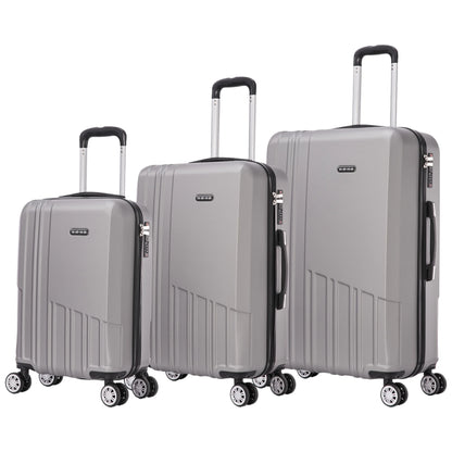 Set of elegant travel suitcases: lightweight abs housing, numeric lock, 4 360 swivel wheels ° , telescopic aluminum handle |   Suitcase set |    Cabin suitcase trolley set (66990 m013 8001 8002 8008 6020 d1)