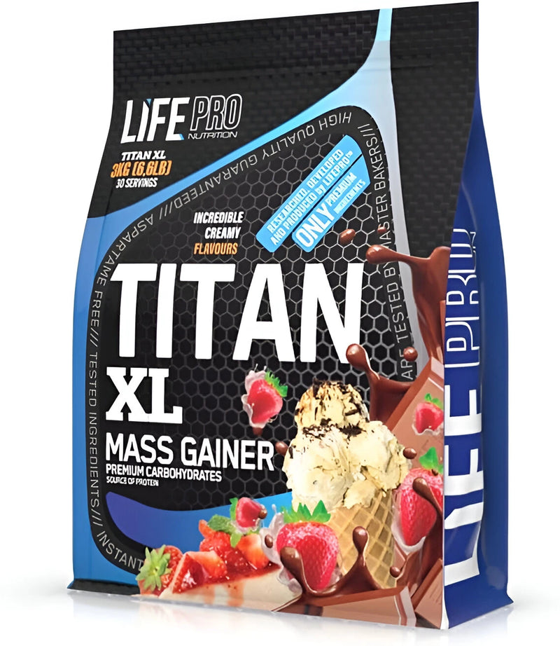Life pro titan 3 kg - gluten-free weight increase supplement for muscle gain