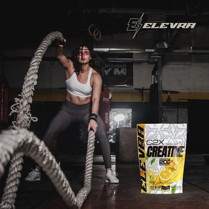 ELEVRA | Creatina en Polvo 500g Sabor LIMON/NEUTRO/PIRULETA  | 100% Monohidrato de Creatina Micronizada | No Incluye Dosificador | Sin Añadidos y Libre de Contaminantes | No-GMO, Vegano, Sin Gluten
