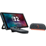 Nintendo Switch 2 Console (European Version | Local Warranty) - portable console with 256GB internal storage, 7.9” LCD, integrated voice chat, magnetic Joy-Con controllers, and supports 4K at 120fps for immersive gaming exp