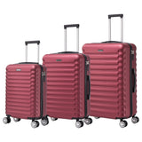 Set of elegant travel suitcases: lightweight abs housing, numeric lock, 4 360 swivel wheels ° , aluminum telescopic handle suitcase set trolley cabin suitcase (6990 m008 8001 8002 8008 6020 h24)