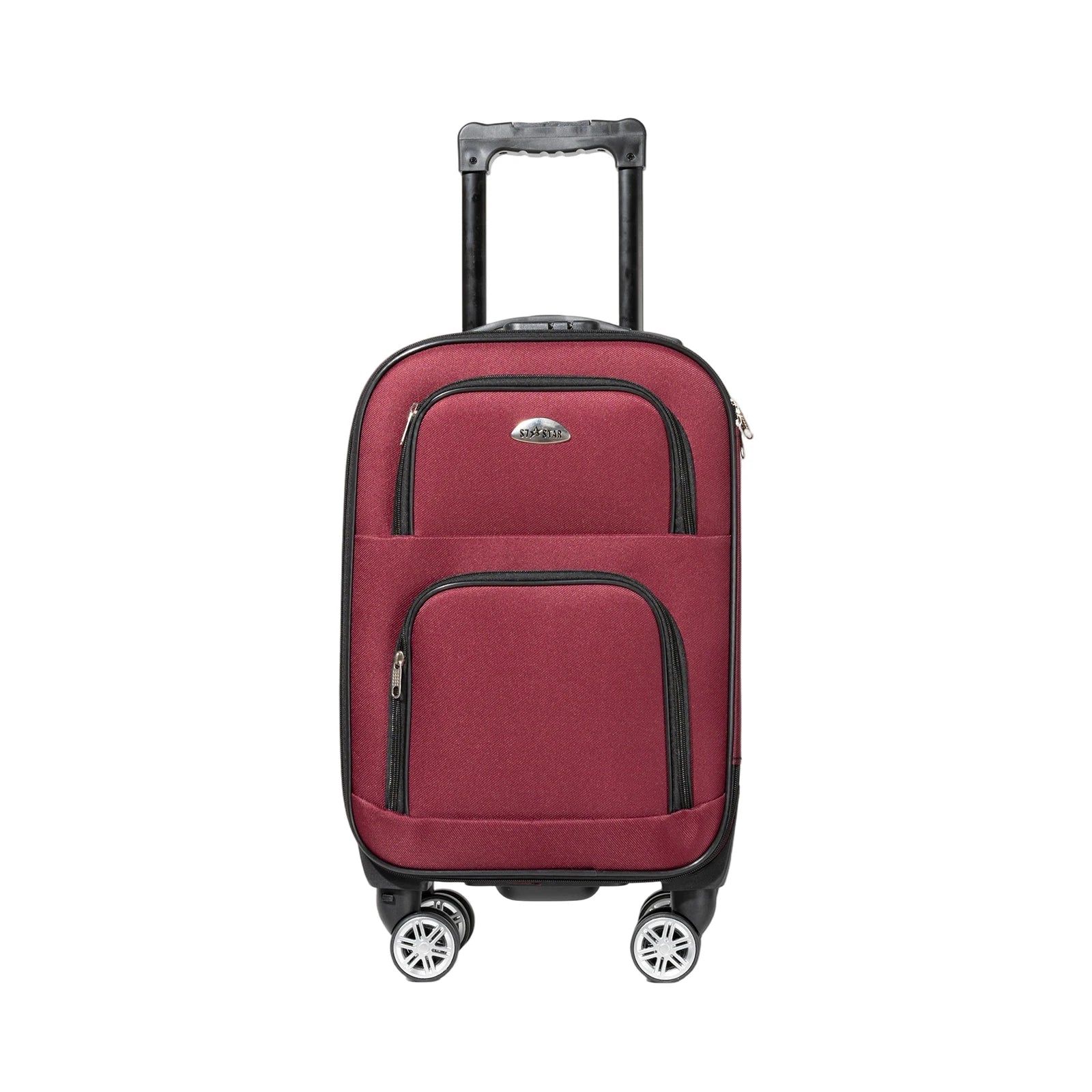 S7 star set of 2 travel suitcases, 18/20 inch, medium and carry-on with a toiletry bag, silent spinner wheels, combination locks, hand luggage, trolleys, large suitcase, carry-on suitcases, various colors available
