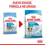 Royal Canin Mini Puppy 8KG dog food for small breed puppies up to 10 kg, with balanced nutrition, high energy for growth, and enriched with vitamins C and E for immune support and digestive health.