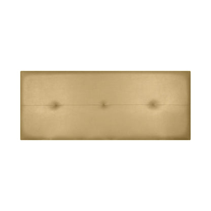 Custom Made Faux Leather Headboard Model Caribe 2 by Fisio Dreams, designed in Azahar color with MDF material, CE certified, easy to clean and includes hardware, perfect for modern beds.
