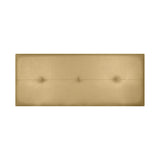 Custom Made Faux Leather Headboard Model Caribe 2 by Fisio Dreams, designed in Azahar color with MDF material, CE certified, easy to clean and includes hardware, perfect for modern beds.