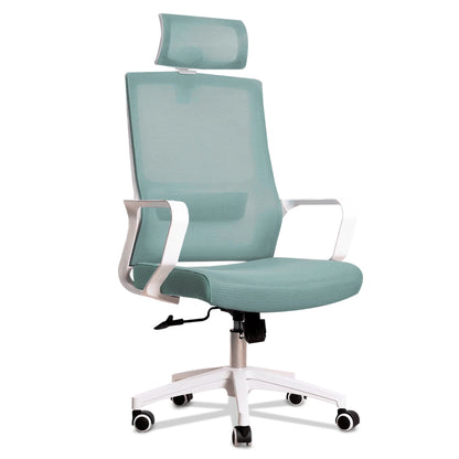 Jupplies ergonomic desk chair adjustable and recliner office chair with lumbar support, adjustable headrest, breathable mesh, 360 swivel wheels °   Supports up to 100kg
