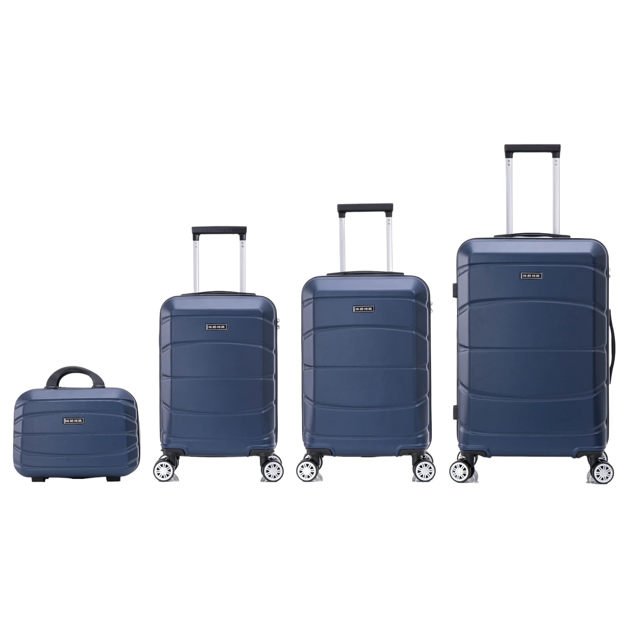 Stylish Travel Suitcase Set: ABS Light Case, Numerical Lock, 360 ° Rotating 4 Wheels, aluminum Telescopic Handle Suitcase Set Set Trolley Suitcase Cabin (6999 4M M010 8001 8002 D7)