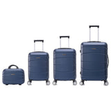 Stylish Travel Suitcase Set: ABS Light Case, Numerical Lock, 360 ° Rotating 4 Wheels, aluminum Telescopic Handle Suitcase Set Set Trolley Suitcase Cabin (6999 4M M010 8001 8002 D7)