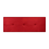 Custom Made Faux Leather Headboard Model Caribe 2 by Fisio Dreams, designed in Azahar color with MDF material, CE certified, easy to clean and includes hardware, perfect for modern beds.