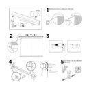 Decorblind Smooth Translucent Roller Blind Easy Installation to Wall or Ceiling - Easy to Clean Roller Blind and Versatile Installation - Translucent Blind Uv Ray Protection and Hot and Cold Insulation - Multiple Blinds and C