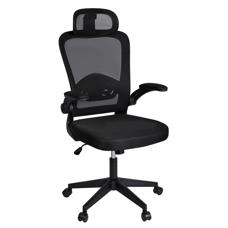 T-lovendo - ergonomic, desk, executive, swivel office chair with wheels, breathable mesh games, with headrest and adjustable armrest, lumbar support for office, home