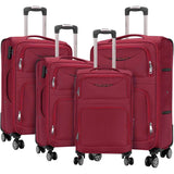 Artree | Set of 4 Trolley Suitcases with 360° Spinner Wheels, made of durable waterproof Oxford fabric, includes 18", 20", 24", and 28" sizes, perfect for organized travel with expandable design and telescopic handle.