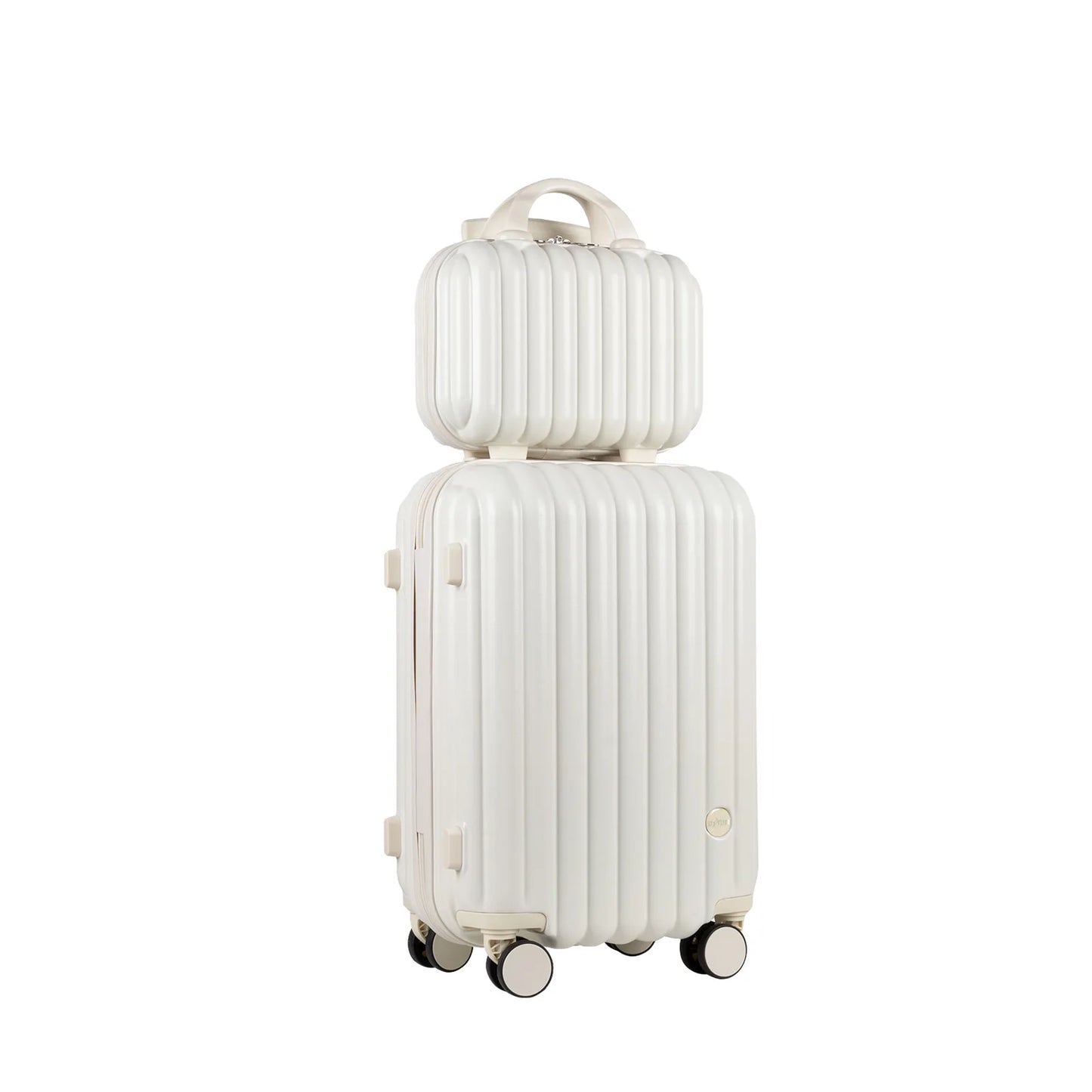 S7 STAR 2-Piece Trolley Suitcase Set, Lightweight PC Shell, Silent 360° Spinner Wheels, Telescopic Handle with 3 Heights, Durable and Scratch Resistant for Travel, Cabin and Medium Sizes with Polyester Lining.