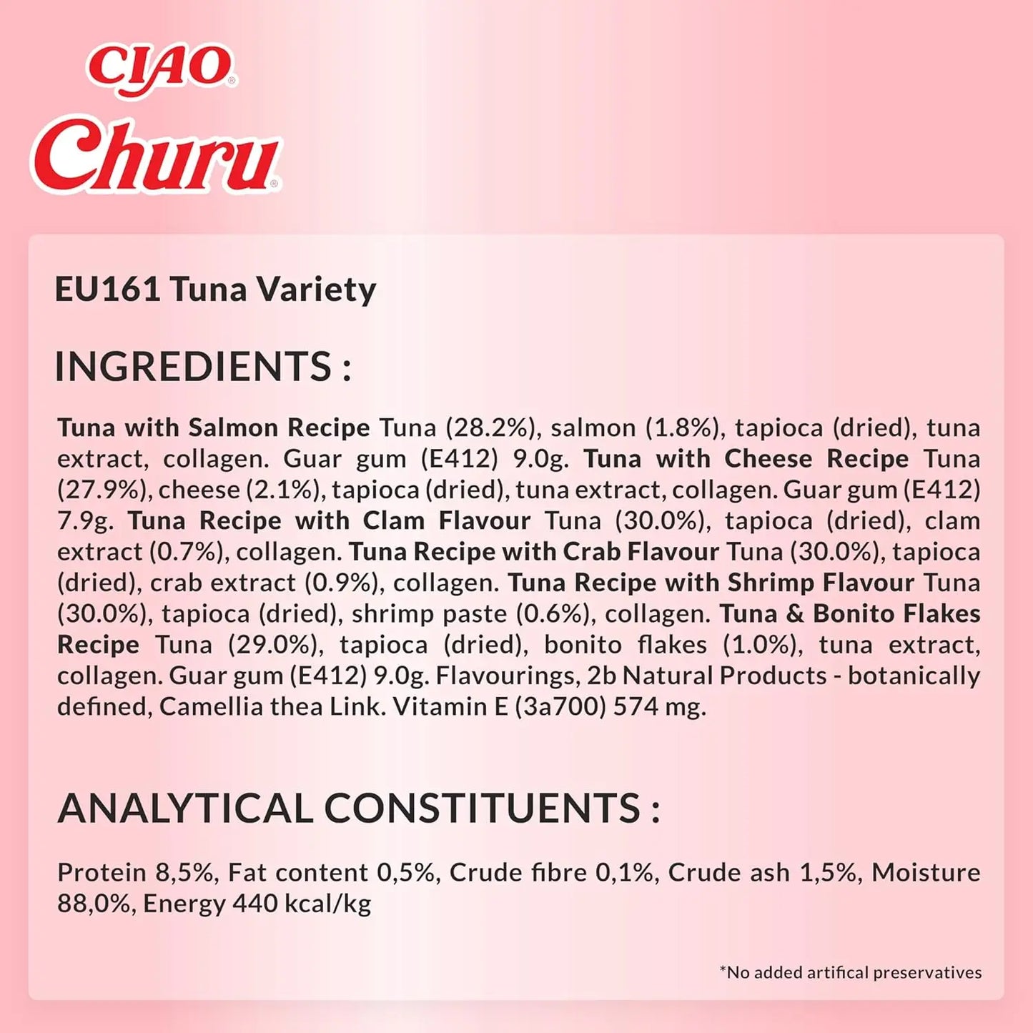 Inaba churu box - treats for cats - healthy tuna-based snacks, various flavors - creamy texture - without cereals, preservatives, colorants - 60x14g