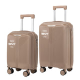 S7 STAR 2-piece suitcase set with lightweight polypropylene, featuring silent spinner wheels, 3-height lockable handle, combination locks, and a toiletry bag, ideal for travel and available in large, medium, and cabin sizes.