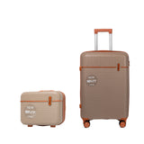 S7 STAR 2-Piece Trolley Suitcase Set, Lightweight PC Shell, Silent 360° Spinner Wheels, Telescopic Handle with 3 Heights, Durable and Scratch Resistant for Travel, Cabin and Medium Sizes with Polyester Lining.