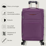 Artree | Set of 4 Trolley Suitcases with 360° Spinner Wheels, made of durable waterproof Oxford fabric, includes 18", 20", 24", and 28" sizes, perfect for organized travel with expandable design and telescopic handle.