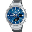 Reloj de pulsera CASIO Edifice - EFV-C120D-2AEF correa color: Gris plata Dial Azul Hombre
