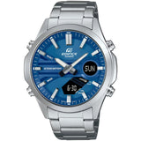 Reloj de pulsera CASIO Edifice - EFV-C120D-2AEF correa color: Gris plata Dial Azul Hombre