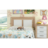 Youth headboard model Lara 110cm in Cambria - Grafito or Blanco, made of quality melamine, with dimensions 110cm width, 3cm depth, and 59cm height, perfect for modern decor.