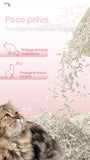 Primerazoo Natural Tofu Cat Litter, Super Odor Control, Flushable and Dust-Free, 100% Biodegradable, for Indoor Use, Red Color with Milk Scent.