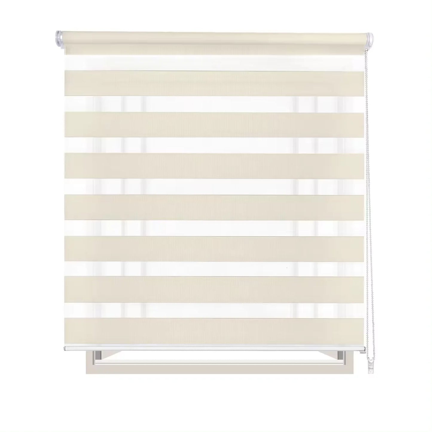 Roller blind, double layer night and day, 60-160x180cm, easy to install, for windows and doors, translucent and opaque
