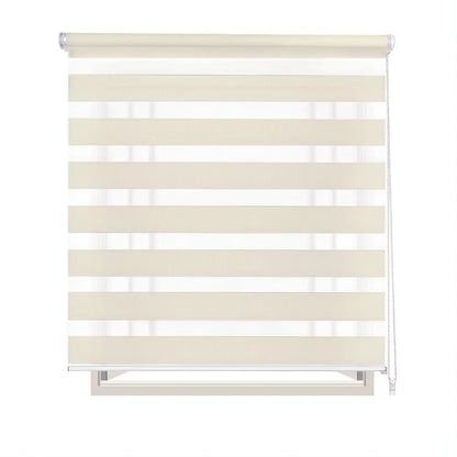 Roller blind, double layer night and day, 60-160x180cm, easy to install, for windows and doors, translucent and opaque