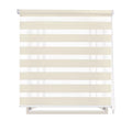 Roller blind, double layer night and day, 60-160x180cm, easy to install, for windows and doors, translucent and opaque