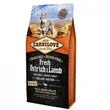 Carnilove Canine Adult Small Fresh Ostrich & Lamb 6 Kg, a grain-free dog food formulated for small breeds with high protein content from fresh ostrich and lamb, supports joint health, skin, and coat with omega fatty acids for