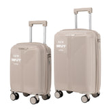 S7 STAR 2-piece suitcase set with lightweight polypropylene, featuring silent spinner wheels, 3-height lockable handle, combination locks, and a toiletry bag, ideal for travel and available in large, medium, and cabin sizes.