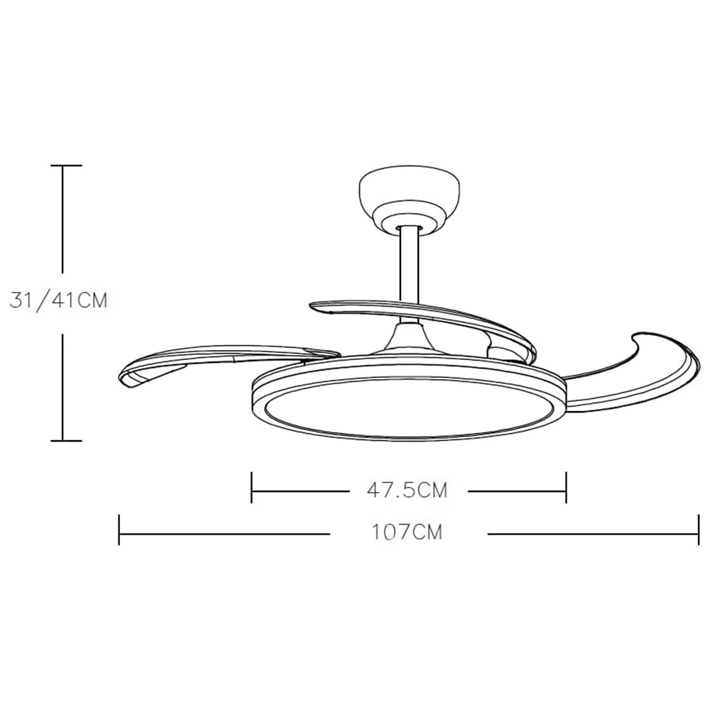 OstarkDom Ceiling Fan with Light 132cm, remote control, silent DC motor with 6 speeds, CCT dimmable LED light, timer function, modern aluminum and wood design, ideal for living rooms and bedrooms.