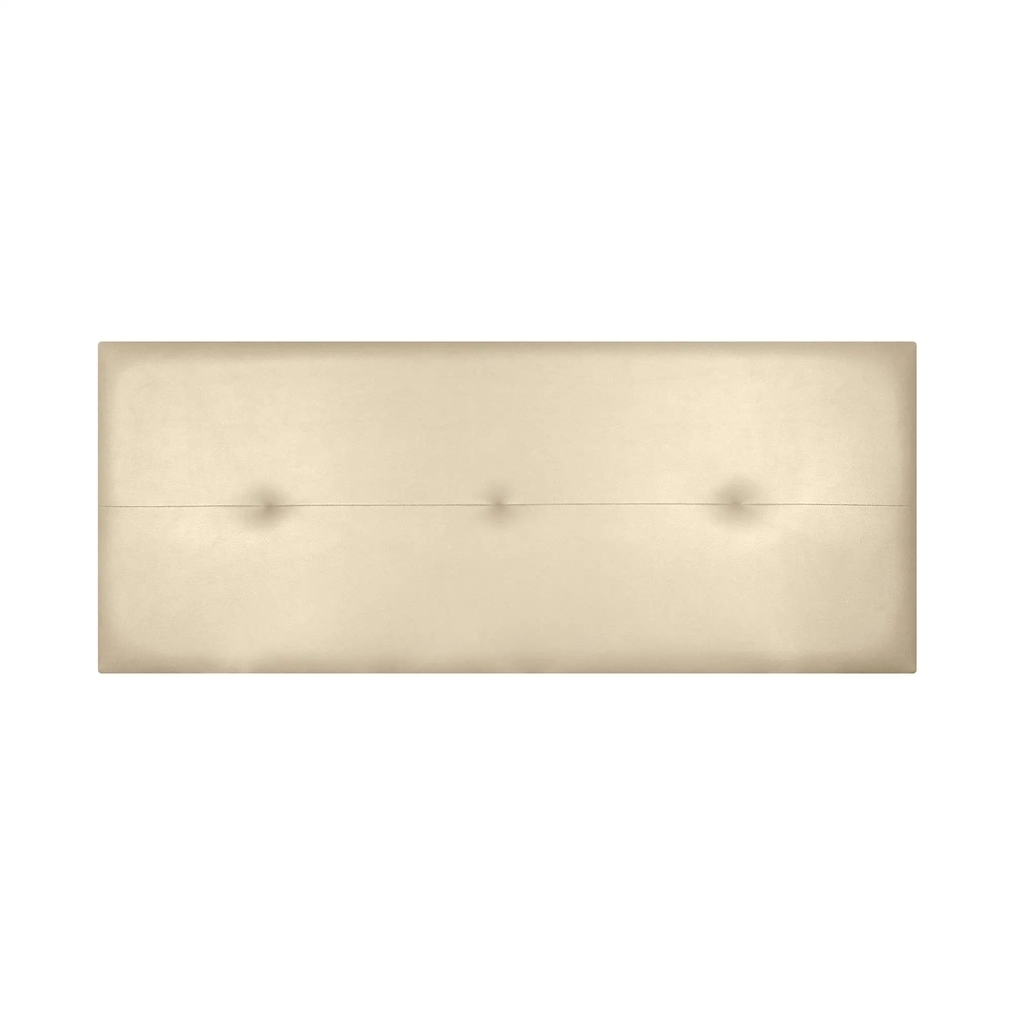Custom Made Faux Leather Headboard Model Caribe 2 by Fisio Dreams, designed in Azahar color with MDF material, CE certified, easy to clean and includes hardware, perfect for modern beds.