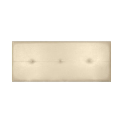 Custom Made Faux Leather Headboard Model Caribe 2 by Fisio Dreams, designed in Azahar color with MDF material, CE certified, easy to clean and includes hardware, perfect for modern beds.