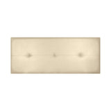 Custom Made Faux Leather Headboard Model Caribe 2 by Fisio Dreams, designed in Azahar color with MDF material, CE certified, easy to clean and includes hardware, perfect for modern beds.