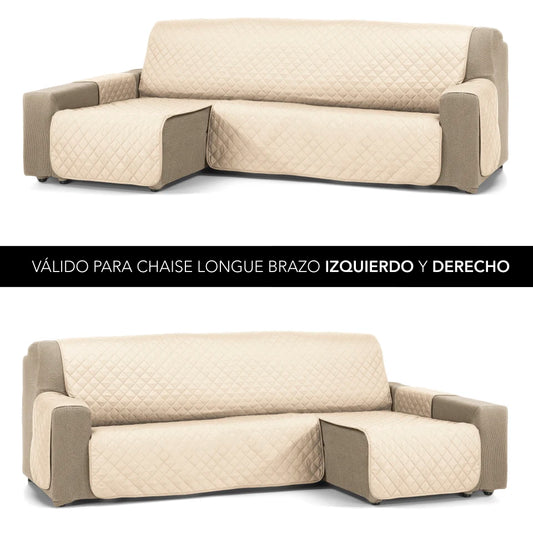 Transform your space with the Valentia Home JOYA Chaise Longue Cover, a padded protector available in 200 cm, 240 cm, and 280 cm sizes, made of soft polyester in 16 colors, ensuring a stylish and perfect fit for your chaise lounge.