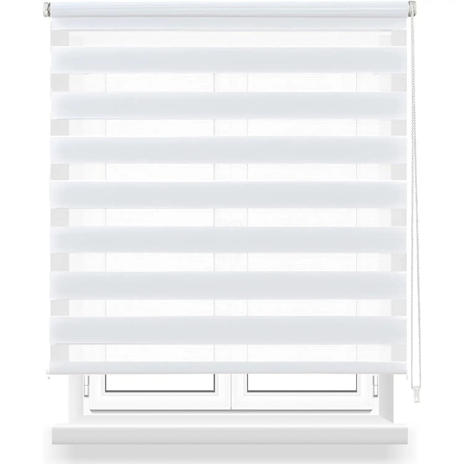 Easytour double layer roller blind night and day, available in various colors white, grey, pink, black. disposable in various sizes 160x180cm, 140x180cm,120x180cm,100x180cm,80x180cm