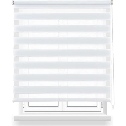 Easytour double layer roller blind night and day, available in various colors white, grey, pink, black. disposable in various sizes 160x180cm, 140x180cm,120x180cm,100x180cm,80x180cm