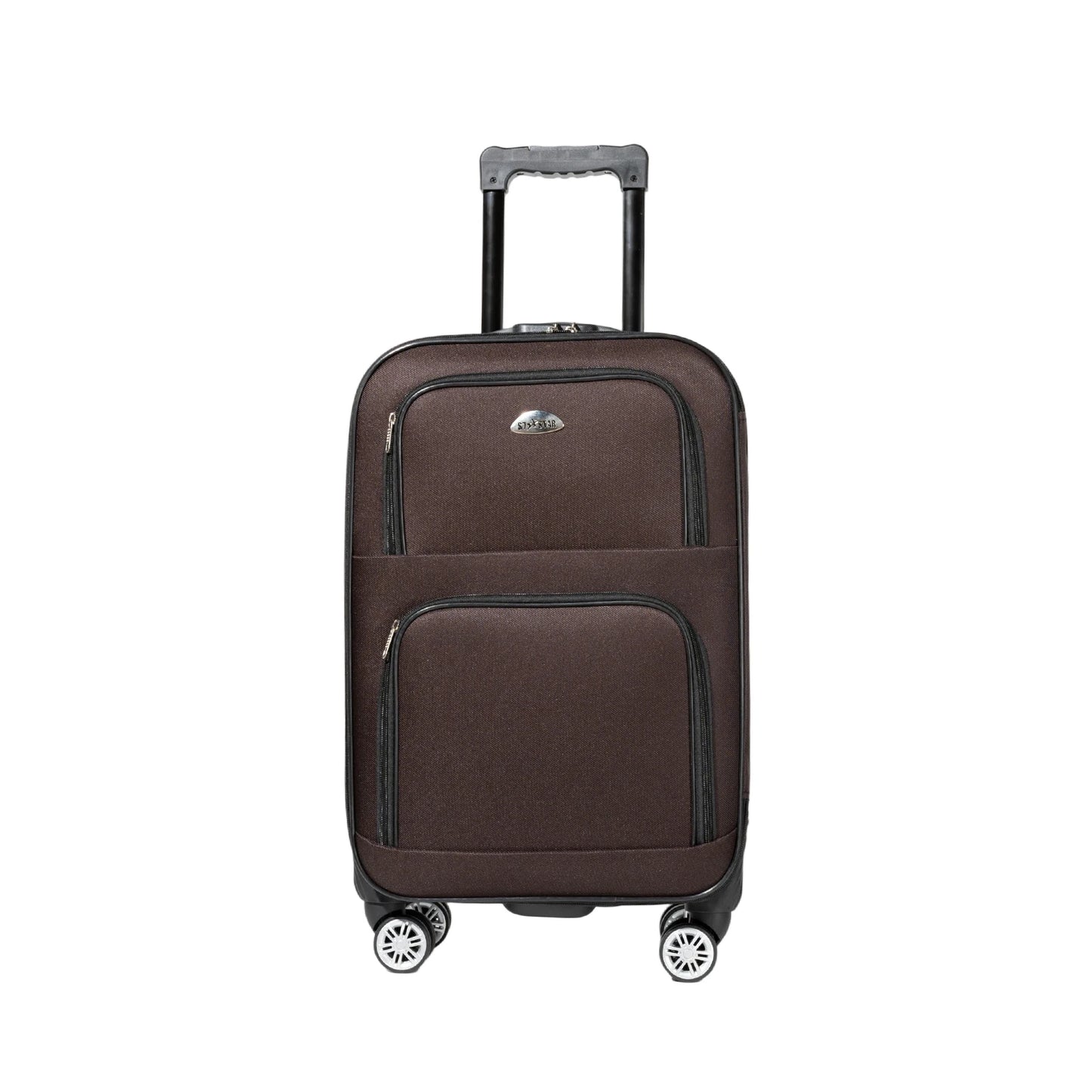 S7 star set of 1/2 travel suitcases, 18/20 inch, medium and cabin with a toiletry bag, silent swivel wheels, combination locks, hand luggage, trolleys, large suitcase, cabin suitcases, various colors can be chosen